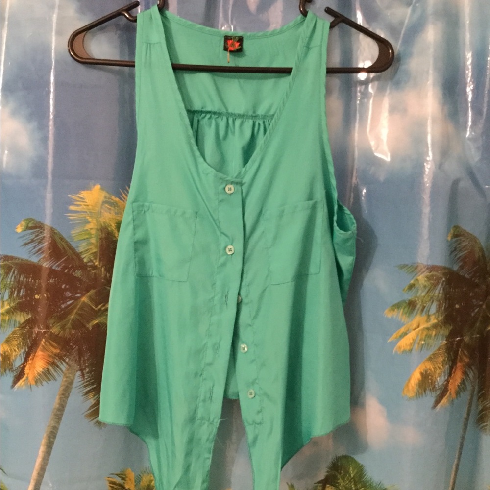 Mint Color Shirt For Juniors